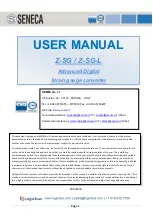 Preview for 1 page of Seneca Z-SG User Manual