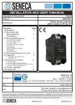 Предварительный просмотр 1 страницы Seneca Z-SUPPLY Installation And User Manual