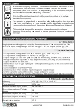 Предварительный просмотр 2 страницы Seneca Z-SUPPLY Installation And User Manual