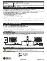 Preview for 4 page of Seneca Z109REG2 User Manual