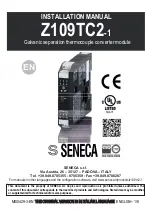 Preview for 1 page of Seneca Z109TC2-1 Installation Manual