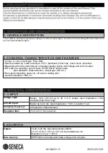 Preview for 2 page of Seneca Z109UI2 User Manual