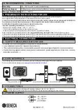 Preview for 4 page of Seneca Z109UI2 User Manual