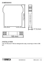 Preview for 2 page of Seneca Z110S Quick Start Manual