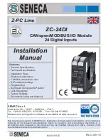 Preview for 1 page of Seneca ZC-24DI Installation Manual