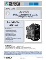 Seneca ZC-24DO Installation Manual preview