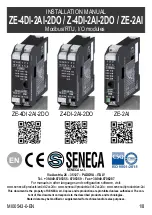 Seneca ZE-4DI-2AI-2DO Installation Manual preview