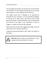 Preview for 6 page of Senect O2S-20-SC Manual