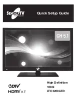 Предварительный просмотр 1 страницы Senior TV LTC3200LED Quick Setup Manual