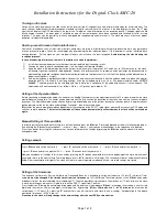 Seniorenuhr AMC-26 Installation Instructions preview