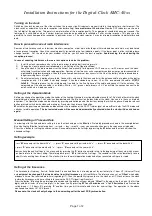 Preview for 1 page of Seniorenuhr AMC-40 Series Installation Instructions