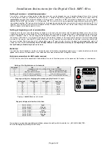 Предварительный просмотр 2 страницы Seniorenuhr AMC-40 Series Installation Instructions