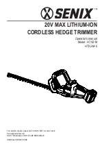 Предварительный просмотр 1 страницы Senix HTX2-M Operator'S Manual