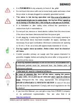 Preview for 10 page of SENKO P 10 WATER+AIR Slim Modern Instruction Manual