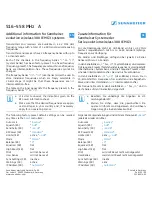 Sennheiser 300 IEM G3 User Manual preview