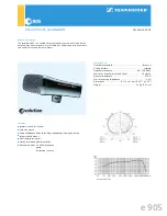 Preview for 1 page of Sennheiser 500201 Specification Sheet