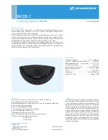 Preview for 1 page of Sennheiser 502061 Specification Sheet