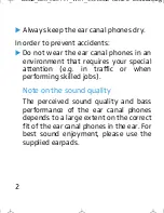 Предварительный просмотр 4 страницы Sennheiser 518 Instructions For Use Manual