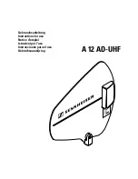 Sennheiser A 12 AD-UHF Instructions For Use Manual preview