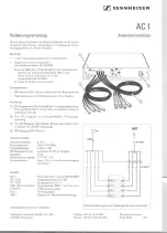 Preview for 1 page of Sennheiser AC 1 Instruction Manual