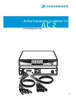 Preview for 1 page of Sennheiser AC 2 Instructions For Use Manual