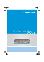 Предварительный просмотр 1 страницы Sennheiser ACA 1 Instruction Manual