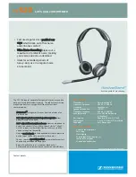 Preview for 1 page of Sennheiser ActiveGard CC 520 Specification Sheet