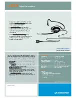 Предварительный просмотр 1 страницы Sennheiser ACTIVEGARD CC513 Technical Data