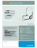 Предварительный просмотр 1 страницы Sennheiser ActiveGard SH 335 Technical Data