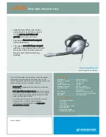 Предварительный просмотр 1 страницы Sennheiser ActiveGard SH310 Specifications