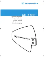 Предварительный просмотр 1 страницы Sennheiser AD 3700 Instructions For Use Manual