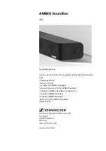 Предварительный просмотр 1 страницы Sennheiser AMBEO Instruction Manual