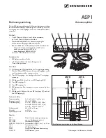 Sennheiser ASP 1 Instructions For Use Manual предпросмотр