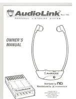 Preview for 1 page of Sennheiser AUDIOLINK PLS-100 Manual