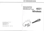 Предварительный просмотр 1 страницы Sennheiser BF 4031 wireless Instructions For Use Manual