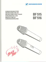 Предварительный просмотр 1 страницы Sennheiser BF 515 Instructions For Use