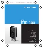 Sennheiser BTD 300 Instruction Manual preview