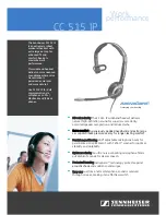 Предварительный просмотр 1 страницы Sennheiser CC 515 IP Datasheet