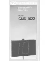 Sennheiser CMD 1022 Manual preview