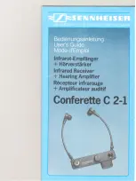 Sennheiser CONFERETTE C 2-1 Manual предпросмотр