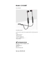Sennheiser CX 120 BT Instruction Manual preview