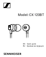 Предварительный просмотр 1 страницы Sennheiser CX 120BT Quick Start Manual