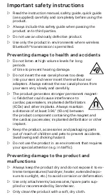 Preview for 11 page of Sennheiser CX 120BT Quick Start Manual