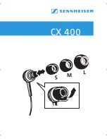 Preview for 1 page of Sennheiser CX 400 User Manual