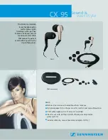 Предварительный просмотр 1 страницы Sennheiser CX 95 Specification Sheet