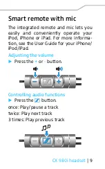 Preview for 10 page of Sennheiser CX 980I Instruction Manual