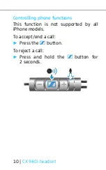 Предварительный просмотр 11 страницы Sennheiser CX 980I Instruction Manual