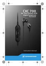 Предварительный просмотр 1 страницы Sennheiser CXC 700 - Instruction Manual