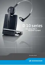 Предварительный просмотр 1 страницы Sennheiser D 10 BS USB Instruction Manual