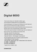 Preview for 1 page of Sennheiser Digital 6000 Series Instruction Manual